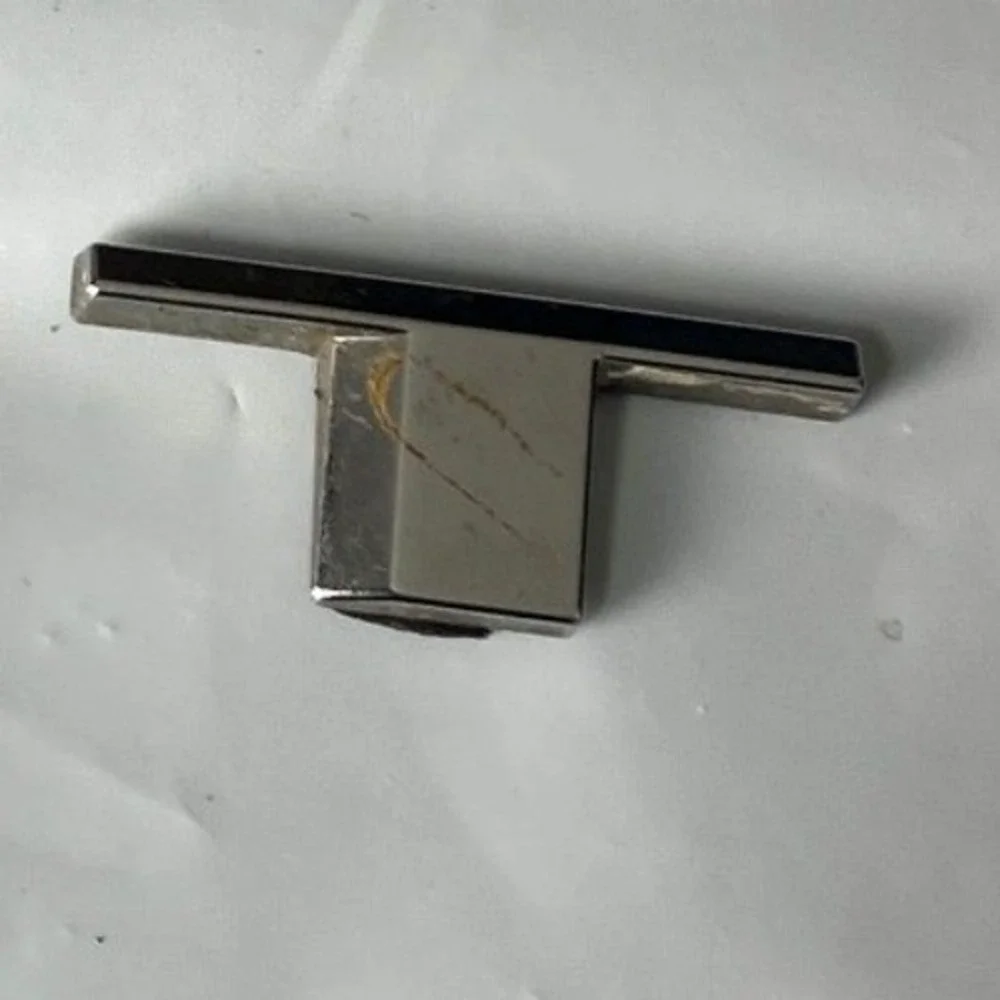 Modern Chrome T-Bar Cabinet Drawer‎ Pull Handle Single-Hole Hardware